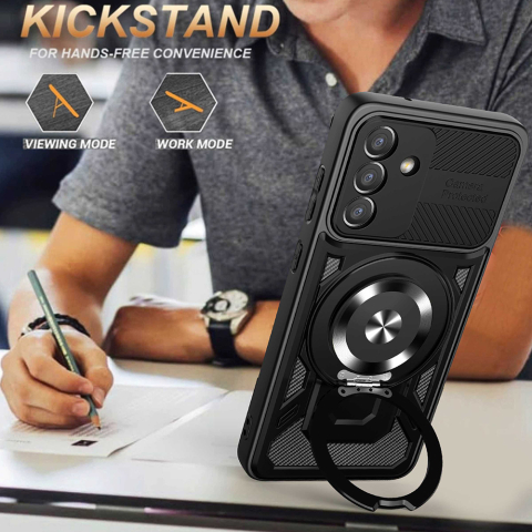 Husa tip Cameră robustă pentru Samsung Galaxy A36 5G / A56 5G , Magsafe, Blue, Albastru [4]