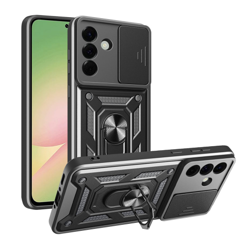 Huse protectie Telefoane Mobile - Husa tip CamShield pentru  Samsung Galaxy A56, Culoare Black, Negru