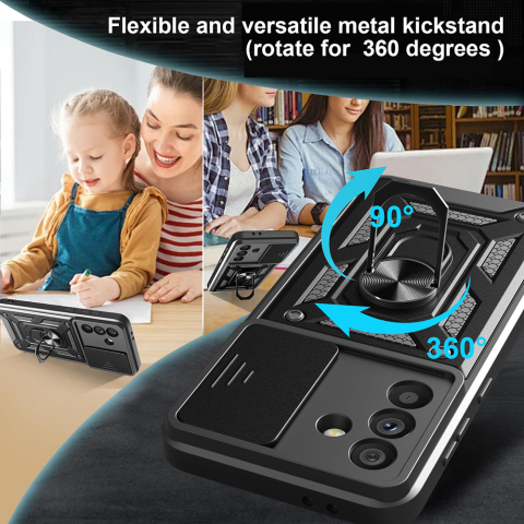 Husa tip CamShield pentru  Samsung Galaxy A56, Culoare Black, Negru [1]