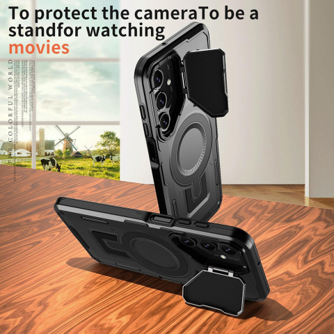 Huse tip CamVault MagSafe pentru Samsung Galaxy A56 5G , culoare Black, Negru [1]