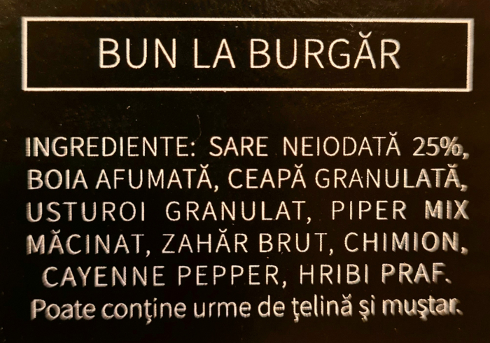 Mix de condimente pentru Burger/Burgar/carne macinata, Burgar 69, Rub, Marinada uscata, 80g [2]