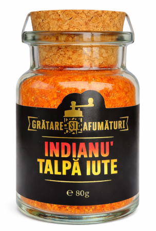 Mixuri&Condimente Sticluta - Mix de condimente pentru carne de pui/porc/vita si legume, Indianu' Talpa Iute, Rub, Marinada uscata, 90g