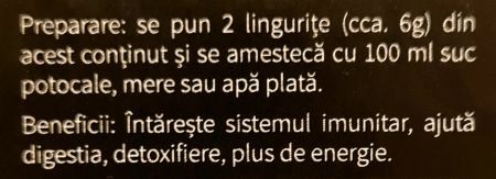Mix de condimente pentru Detoxifiere/Intarirea imunitatii/Plus de energie/Mentine echilibrul pielii/Proprietati antioxidante, Praful Vrajitoarei, 60g [1]