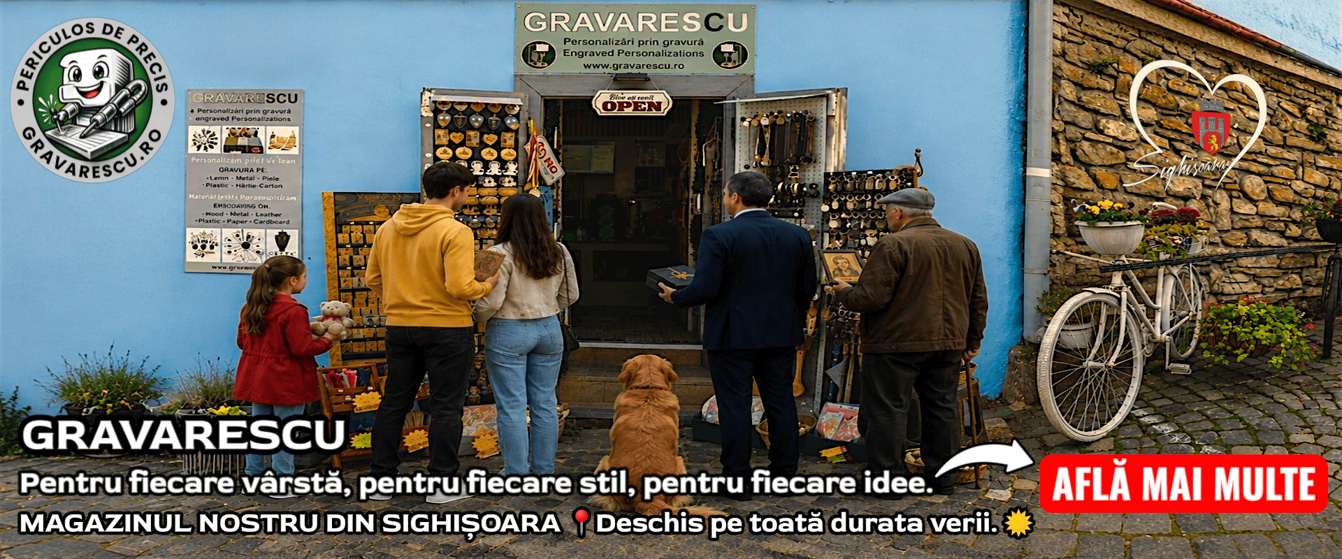 Magazinul fizic din Sighișoara