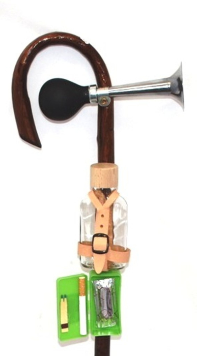 Baston haios, lemn, maro inchis, 92 cm [3]