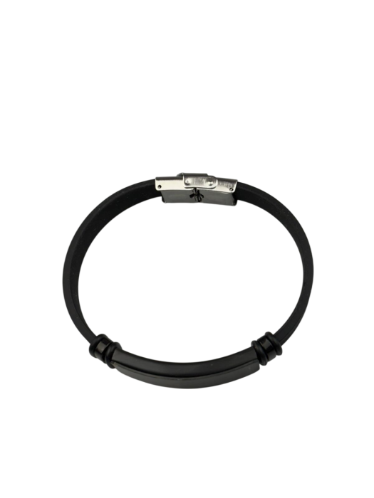 Brățară din silicon cu plăcuță metalică – Gravură personalizată [3]