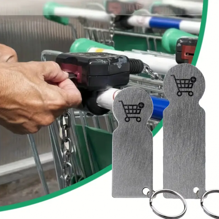Breloc Metalic pentru Cărucior de Cumpărături - Personalizabil [2]