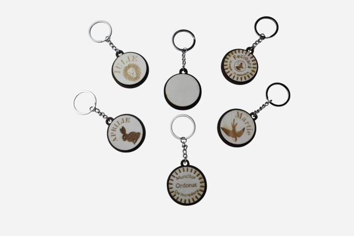 Breloc personalizat din lemn – Povestea Numelui Tău [6]