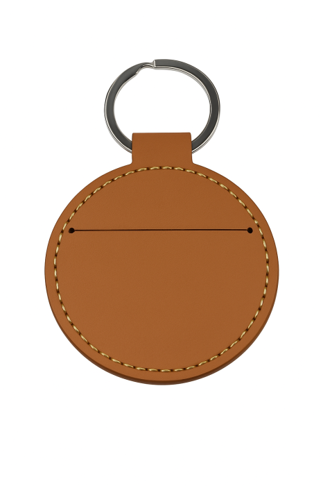 Breloc Rotund din Piele Personalizabil Amintirea Gravată, Permanentă [3]