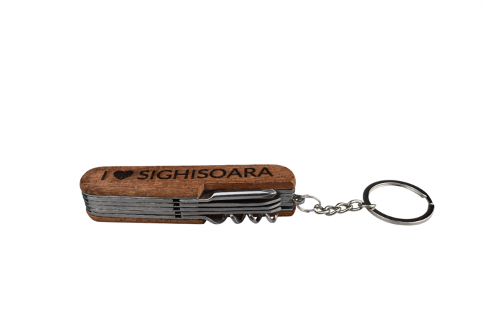 Briceag Multifuncțional „Explorer” cu Mâner din Lemn [4]