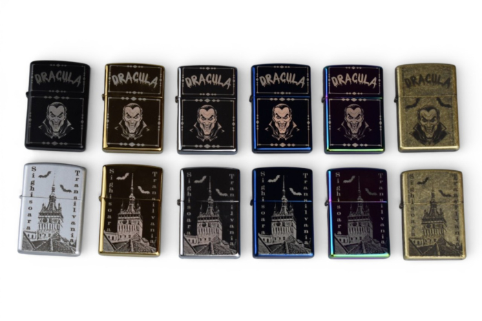 Bricheta personalizabila stil zippo Argintiu matt [12]