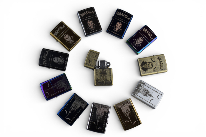 Bricheta personalizabila stil zippo Gold [15]