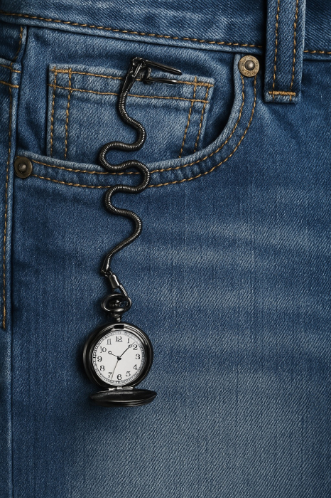 „Ceas de Buzunar Noir Personalizonalizabil” cu Text sau Poză Gravată [4]