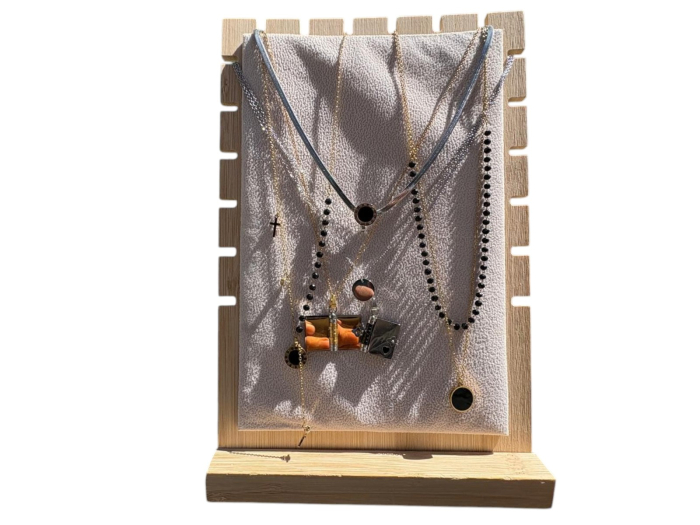 Colier Cu Lanț Dublu și Pandantiv Rotund [5]