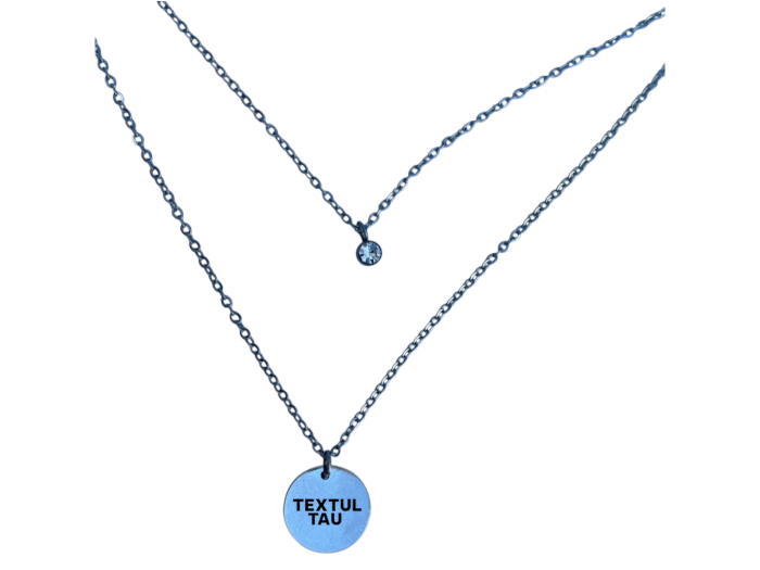 Colier Cu Lanț Dublu și Pandantiv Rotund [3]