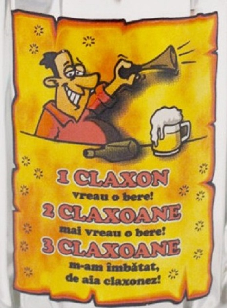 Halba cu claxon, sticla, transparent, 400 ml [3]