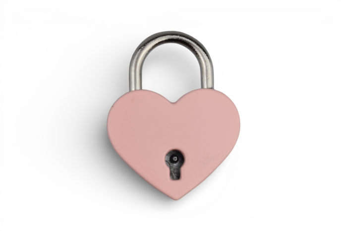 Lacăt inimă personalizabil roz pastel – cadou pentru cupluri [2]