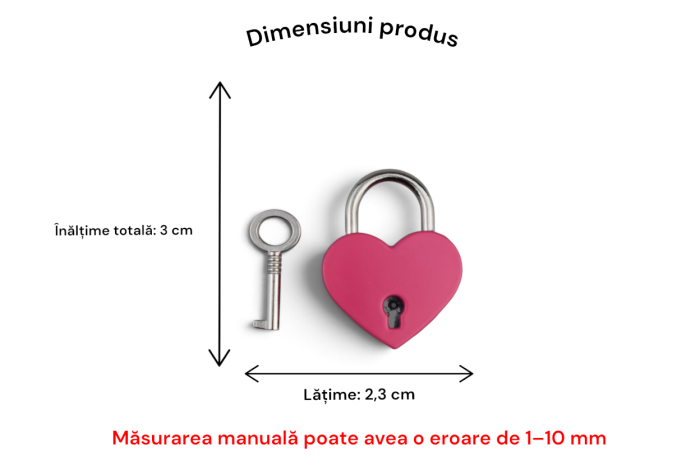 Lacăt inimă personalizabil, gravură laser – cadou pentru cupluri [7]