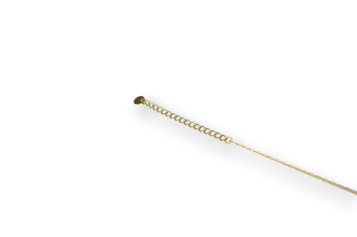 Lanț cu medalion inimă plină, nuanță aurie – Personalizabil [7]