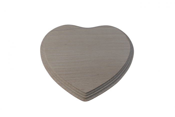 Placheta Memorială din Lemn – Inimă Personalizată cu Poză, Text și QR [3]