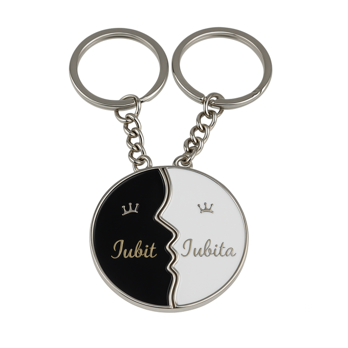 Set Brelocuri "Jumătăți de Suflet" (Yin-Yang / Fețe de Lună) [1]