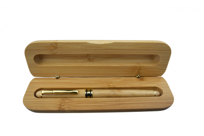 Set Pix și Cutie din Bambus „Eleganța Naturală” Personalizabil [3]