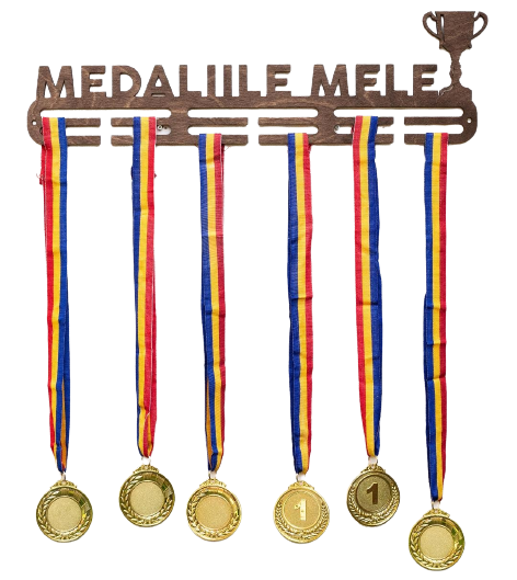 Suport Medaliile Mele pentru Sportivi, Lemn, maro, 50 cm [2]