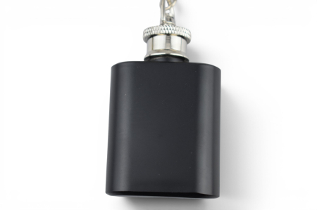 Breloc mini-ploscă metalică (Pocket Flask) – Personalizabil prin gravură [1]