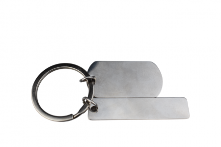 Produse - Breloc Personalizabil Premium „Duo Metalic” pentru Chei