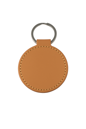Breloc Rotund din Piele Personalizabil Amintirea Gravată, Permanentă [1]