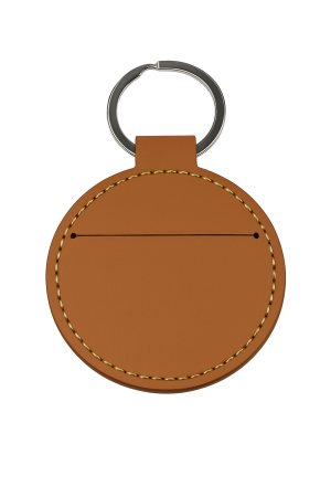 Breloc Rotund din Piele Personalizabil Amintirea Gravată, Permanentă [2]