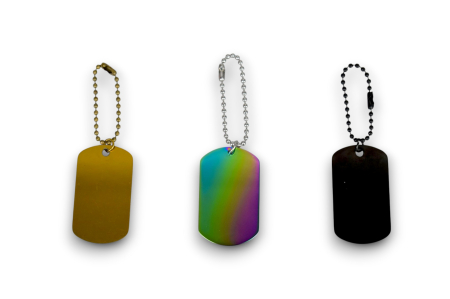 Breloc Tip Dog Tag din Aluminiu – Disponibil în Mai Multe Culori [1]