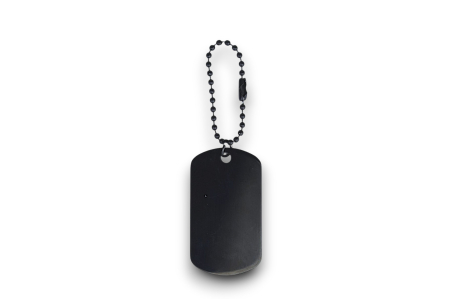 Breloc Tip Dog Tag din Aluminiu – Negru [2]