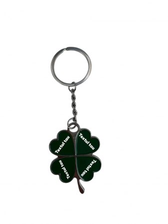 Produse - Breloc trifoi cu patru foi personalizabil