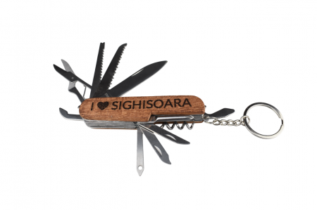 Produse - Briceag Multifuncțional „Explorer” cu Mâner din Lemn