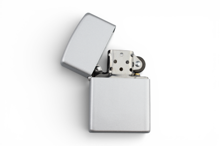 Brichete personalizabile - Bricheta personalizabila stil zippo Argintiu matt