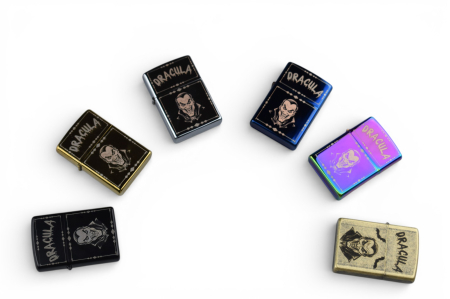 Bricheta personalizabila stil zippo Gold [13]