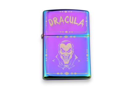 Brichete personalizata stil zippo rainbow gravura laser [2]