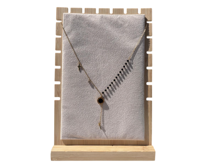 Colier "Eleganță Asimetrică" cu Mărgele și Pandantive [1]