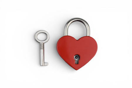 Cele Mai Vândute - Lacăt inimă personalizabil roșu – cadou pentru cupluri