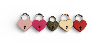 Lacăt inimă personalizabil roșu – cadou pentru cupluri [2]