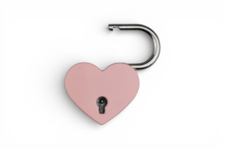 Lacăt inimă personalizabil roz pastel – cadou pentru cupluri [2]