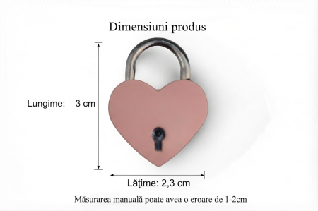 Lacăt inimă personalizabil, gravură laser – cadou pentru cupluri [7]