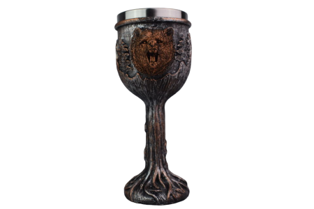 Pahar, Vin Medievala, Urs, Inox, Rasina, 150 ml [0]
