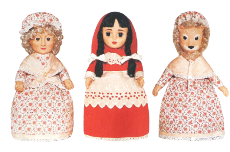 Papusa Scufita Rosie 3 in1, alb/rosu, 35 x 18 cm [2]