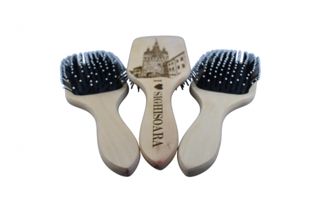 Perie de Păr din Lemn Personalizabilă prin Gravură de Înaltă Calitate [2]