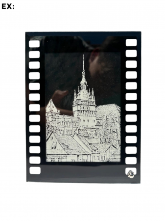 Ramă Foto Gravată "Film Retro"-PRSONALIZABIL IN TEXT SI SCRIS [1]