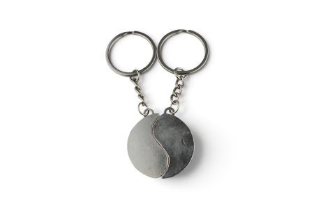 Breloc Yin Yang personalizabil gravură inox [2]