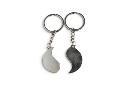 Breloc Yin Yang personalizabil gravură inox [3]