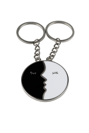 Set Brelocuri "Jumătăți de Suflet" (Yin-Yang / Fețe de Lună) [1]